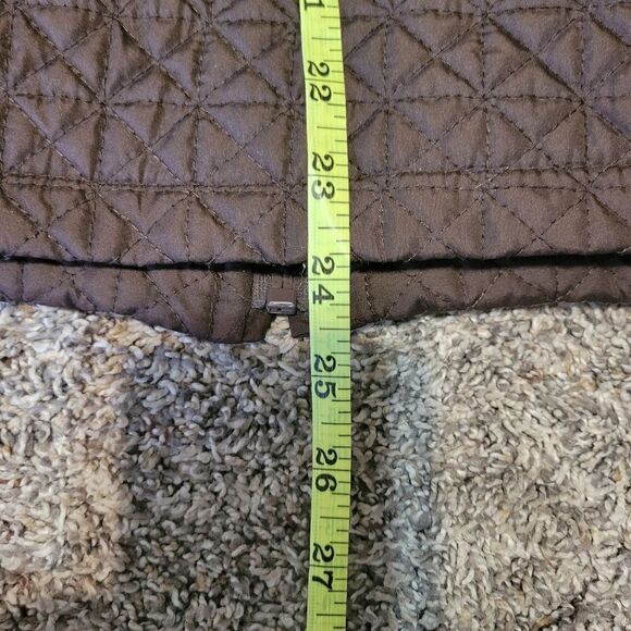FS Limited Women's Brown Solid Long Sleeve Full Zip Quilted Jacket Size Medium - Picture 11 of 14